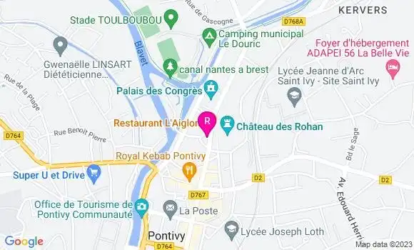 Localisation Pizzeria Tonton Giovani