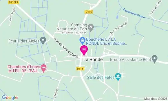 Localisation Crêperie de la Ronde
