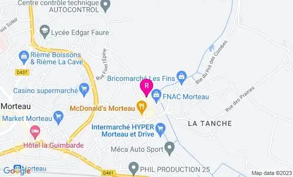 Localisation Restaurant  Au Bureau