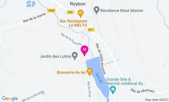 Localisation Brasserie du Lac