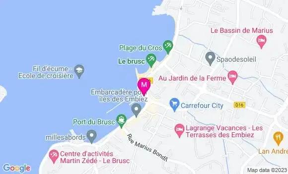 Localisation Restaurant  La Posidonie