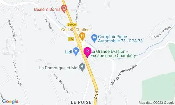 Localisation Restaurant  La Pizz