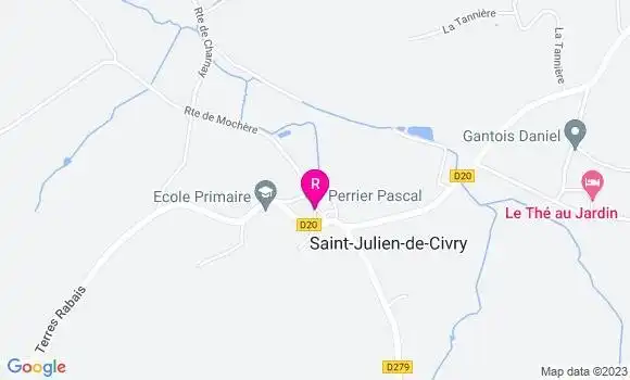 Localisation Restaurant  Les P
