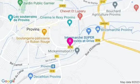Localisation Restaurant  Les Jardins d
