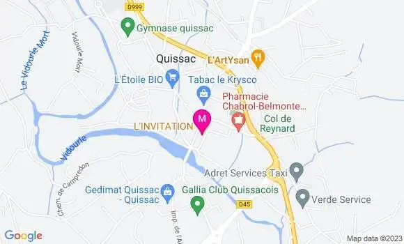Localisation Restaurant  L
