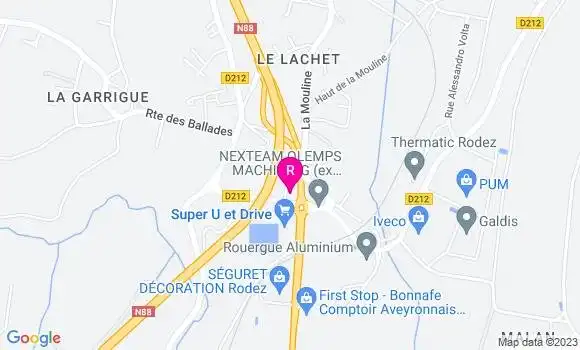 Localisation Restaurant  Les Coulisses