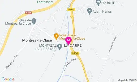 Localisation Auberge du Charron