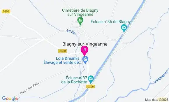 Localisation Auberge de la Vingeanne