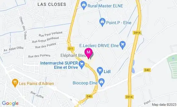 Localisation Restaurant  La Casa d