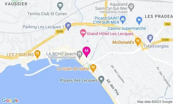 Localisation Restaurant Fruits de Mer Chez Benoit