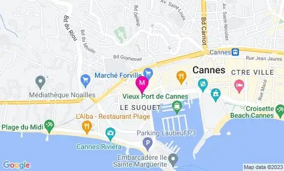 Localisation Restaurant Bar Le P