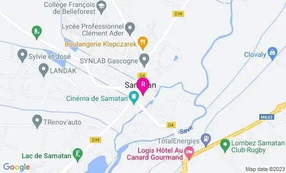 Localisation Restaurant  La Cafete Gascogne
