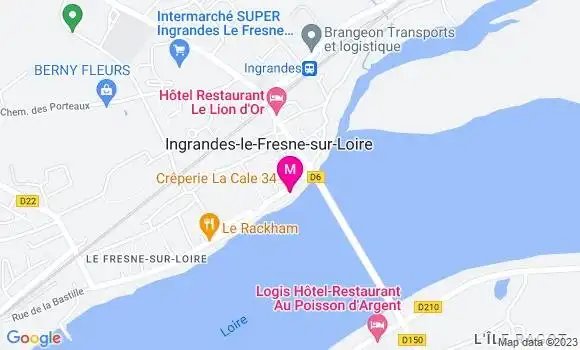 Localisation Crêperie La Cale 34