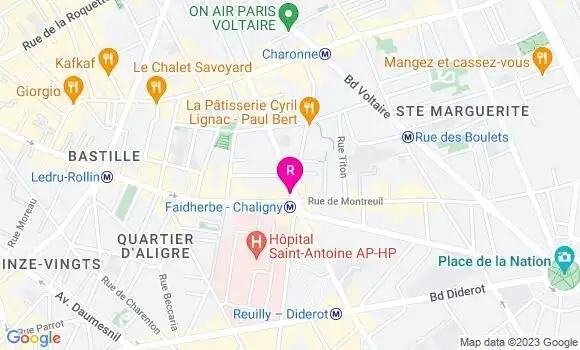 Localisation Restaurant  Chez Nouilles