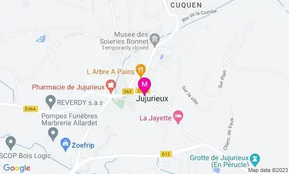 Localisation Le Bistrot des Soyeux