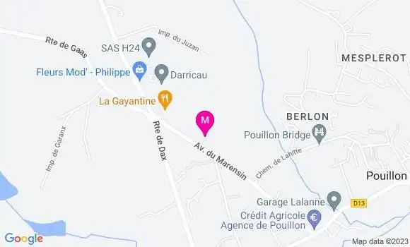 Localisation Restaurant  L