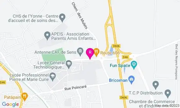 Localisation Restaurant  Route 606