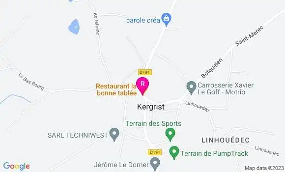 Localisation Restaurant  La Bonne Tablée