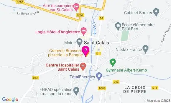 Localisation Crêperie La Banque