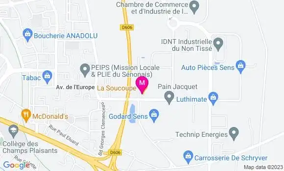 Localisation Restaurant  La Soucoupe
