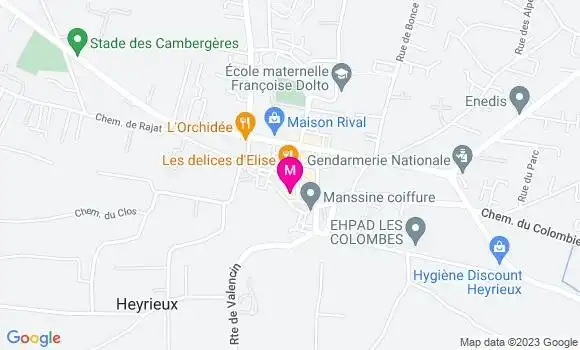 Localisation Le Bistrot des Halles