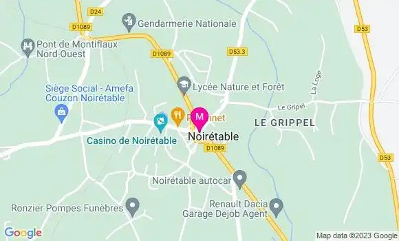 Localisation Restaurant  La Guinguette