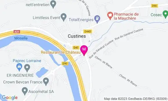 Localisation Kebab Le Château