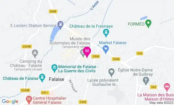 Localisation Restaurant  Le Vauquelin