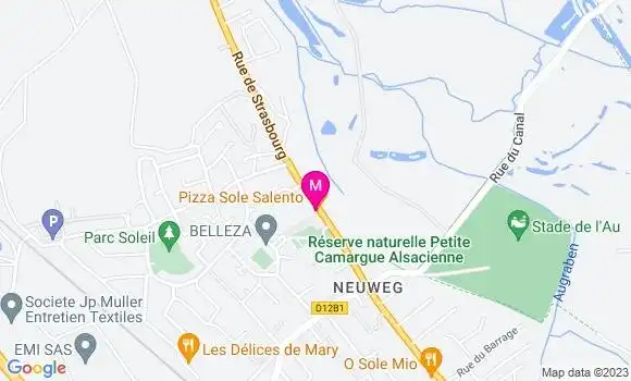 Localisation Pizzeria Pizza Sole Salento