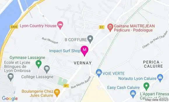 Localisation Restaurant  Le Vernay