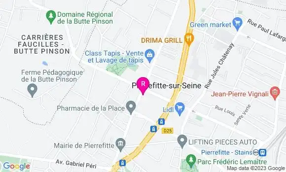 Localisation Restaurant  Pizza Deluxe
