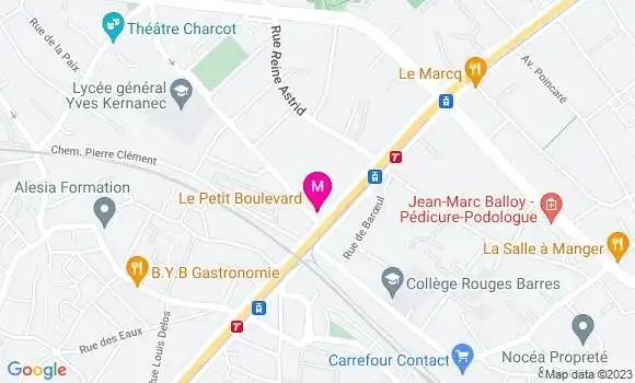 Localisation Restaurant Gastronomique Le Petit Boulevard