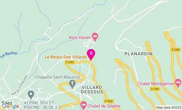 Localisation Restaurant  Le Relais des Villards
