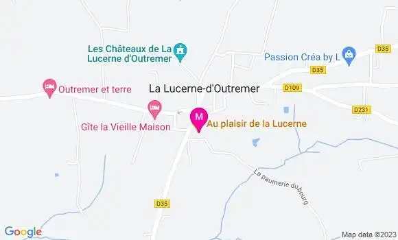 Localisation Restaurant  Au Plaisir de la Lucerne