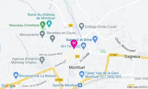 Localisation Le Bistrot des Gourmets