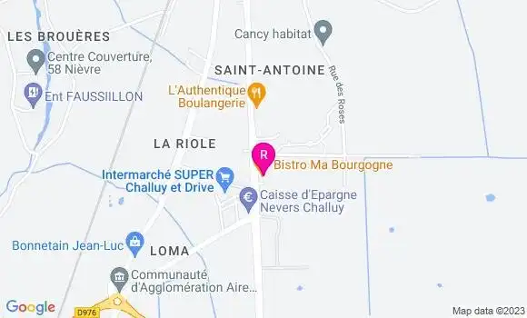 Localisation Bistrot Ma Bourgogne