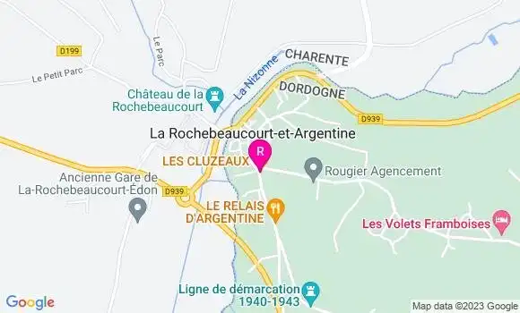 Localisation Restaurant  Les Cluzeaux