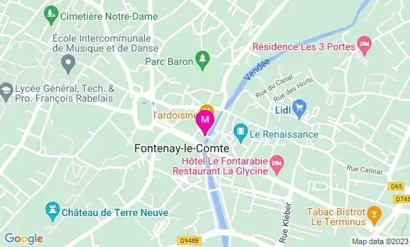 Localisation Brasserie Les Halles