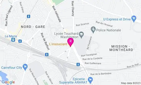 Localisation Restaurant  L