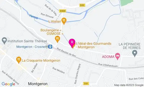 Localisation Restaurant  L