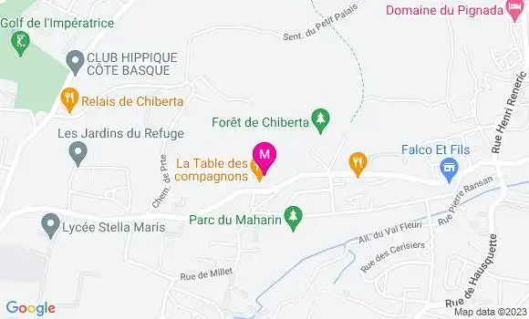 Localisation Restaurant  La Table des Compagnons