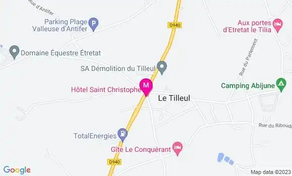 Localisation Restaurant  Le Tilleulais