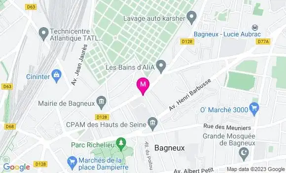 Localisation Restaurant Japonais Osaka Bagneux