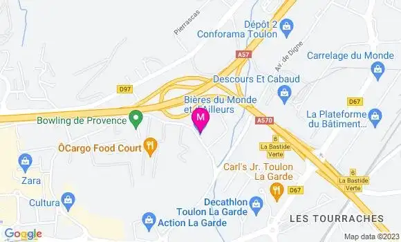 Localisation Restaurant  La Paillote Bdm