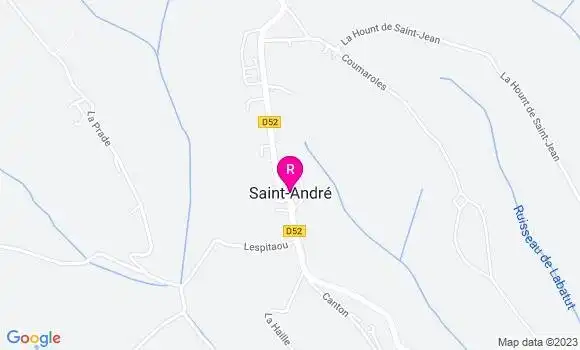 Localisation Restaurant  Le Saint André