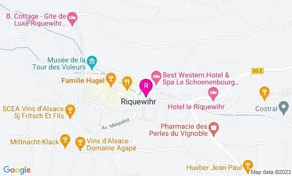 Localisation Café Restaurant du Vigneron