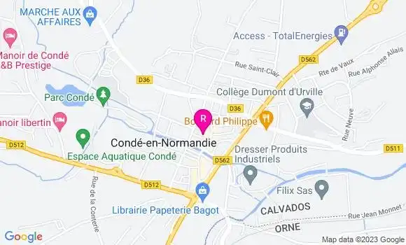 Localisation La  Brasserie du Marché