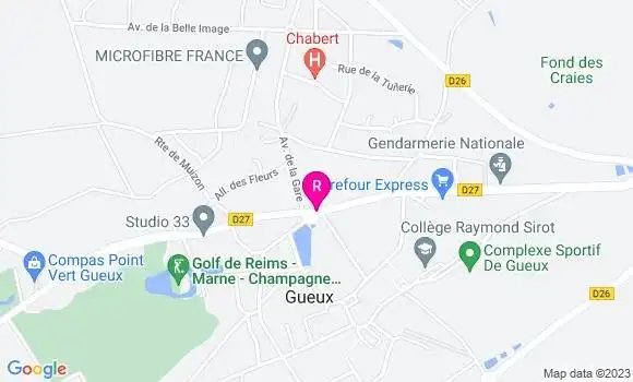 Localisation Le Bistrot du Circuit