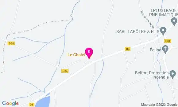 Localisation Restaurant  Le Chalet
