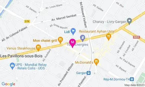 Localisation Restaurant  Le Carré